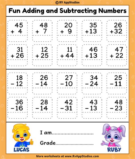 subtraction worksheets|addition and subtraction worksheets.